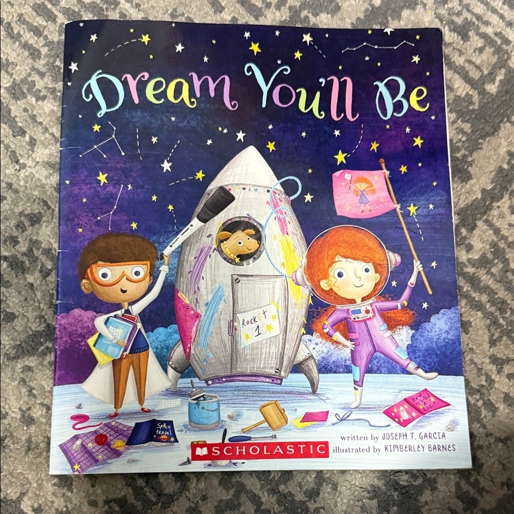 Scholastic Dream You'll Be Book - Blue and Purple Cover